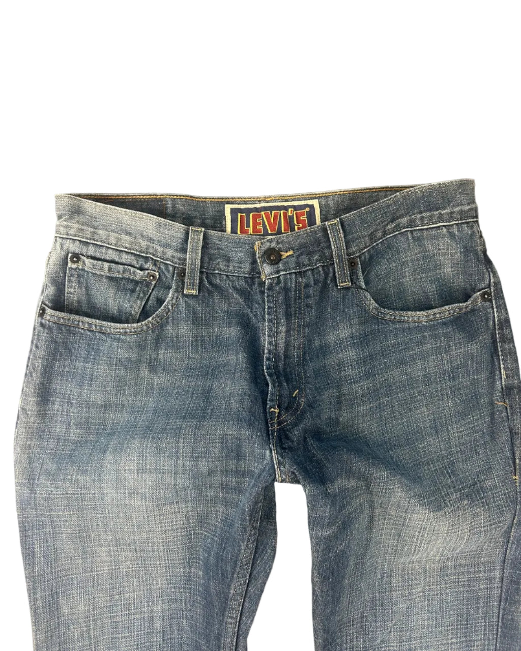 Vintage Levi's 527 low bootcut farkut yksityiskohta, koko W32 L30
