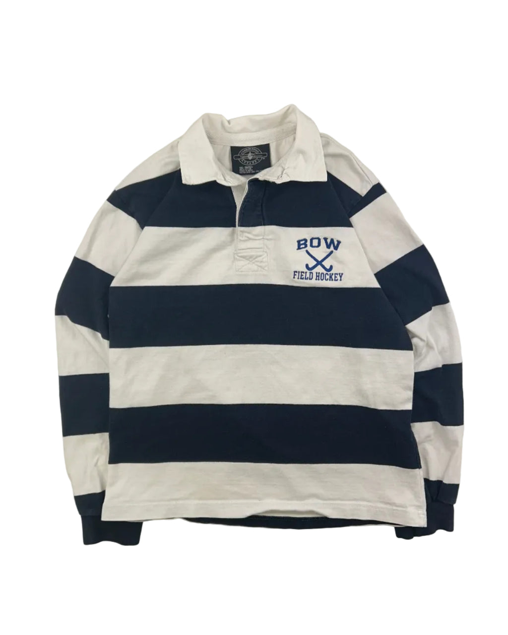 CHARLES RIVER APPAREL VINTAGE BOW FIELD HOCKEY RUGBY SHIRT