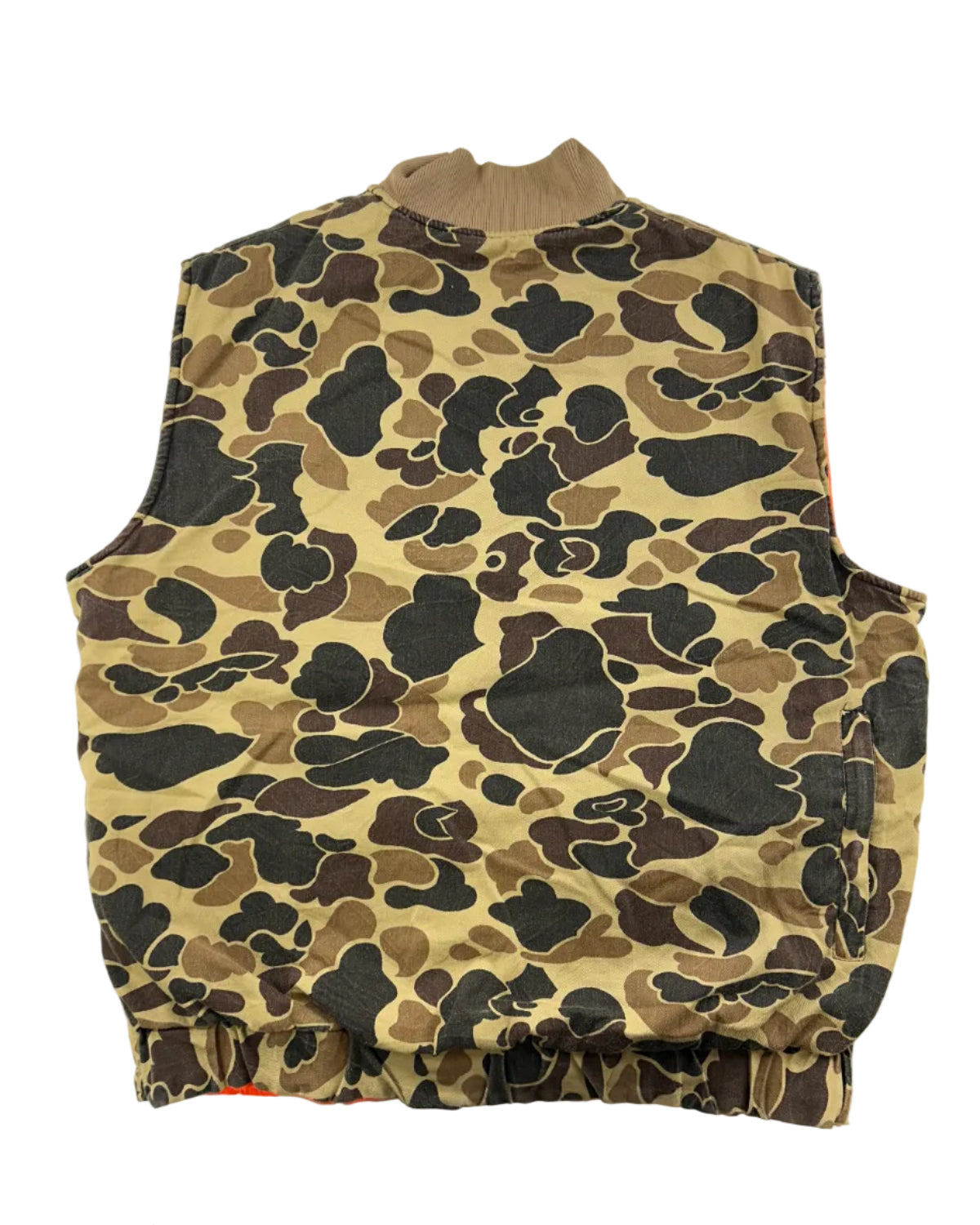 VINTAGE REVERSIBLE CAMO & BLAZE ORANGE VEST