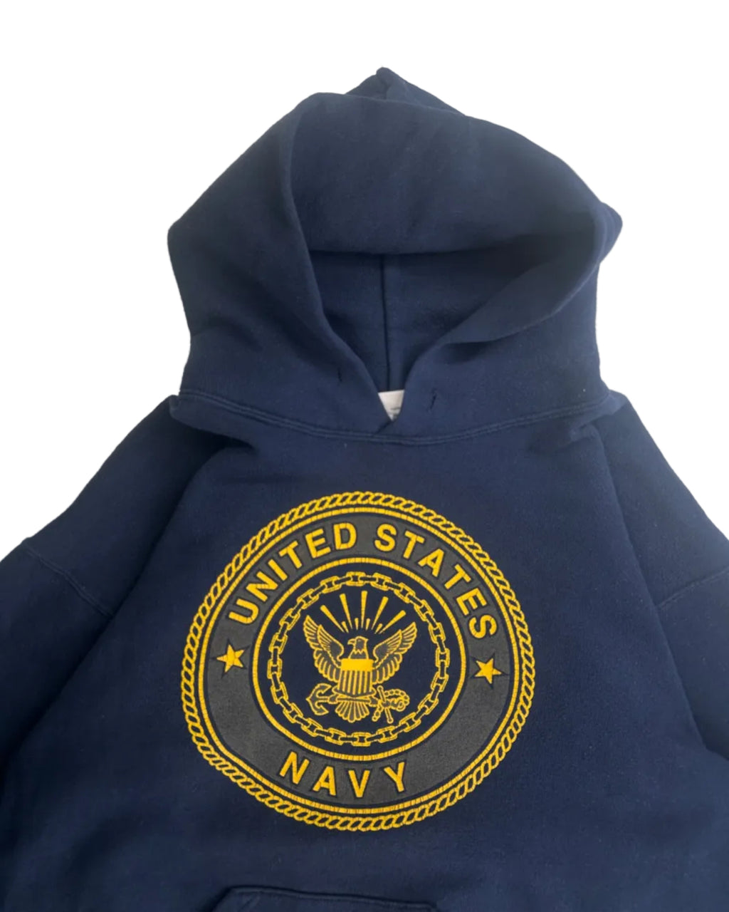 United States Navy huppari logo yksityiskohta vintage