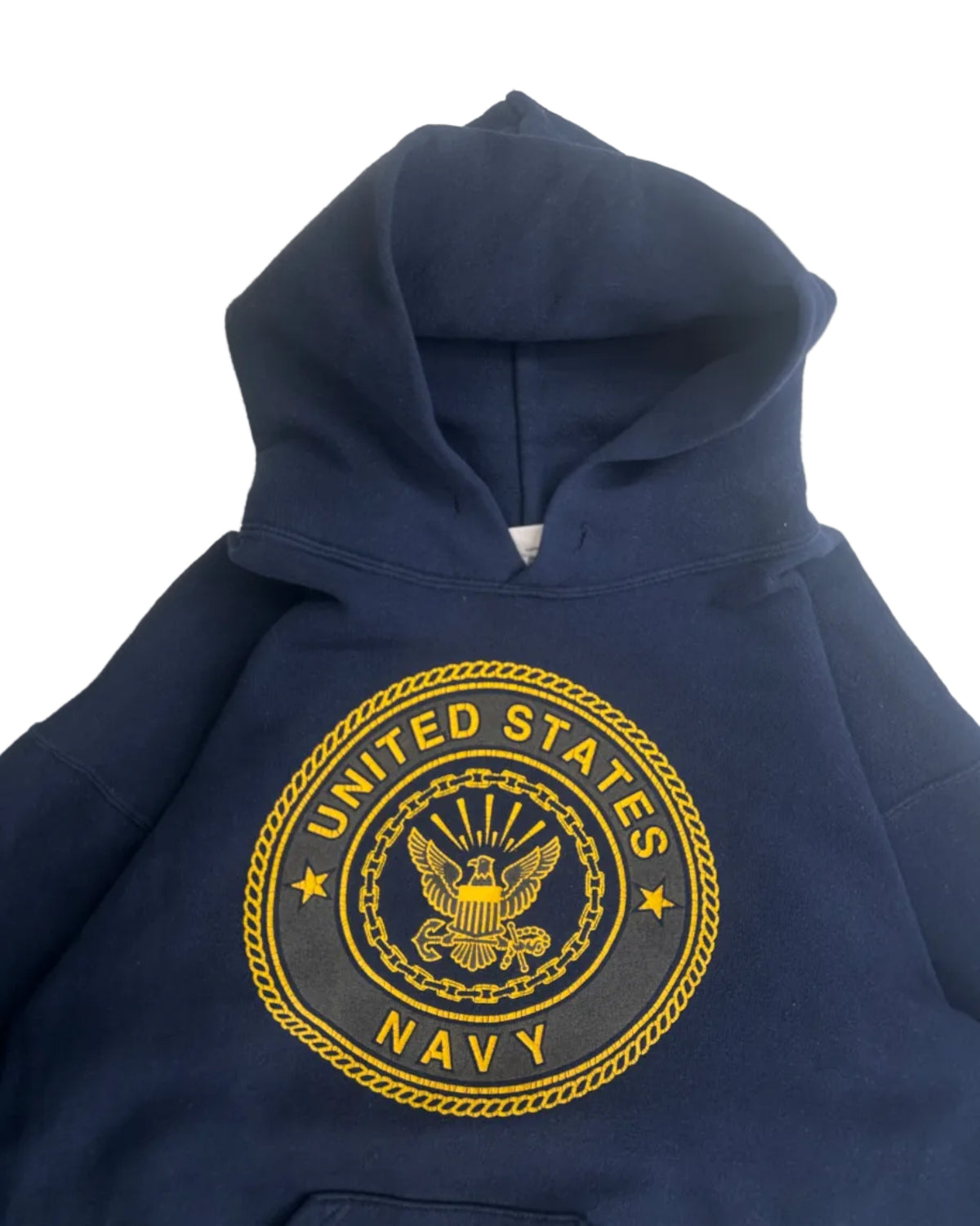United States Navy huppari logo yksityiskohta vintage