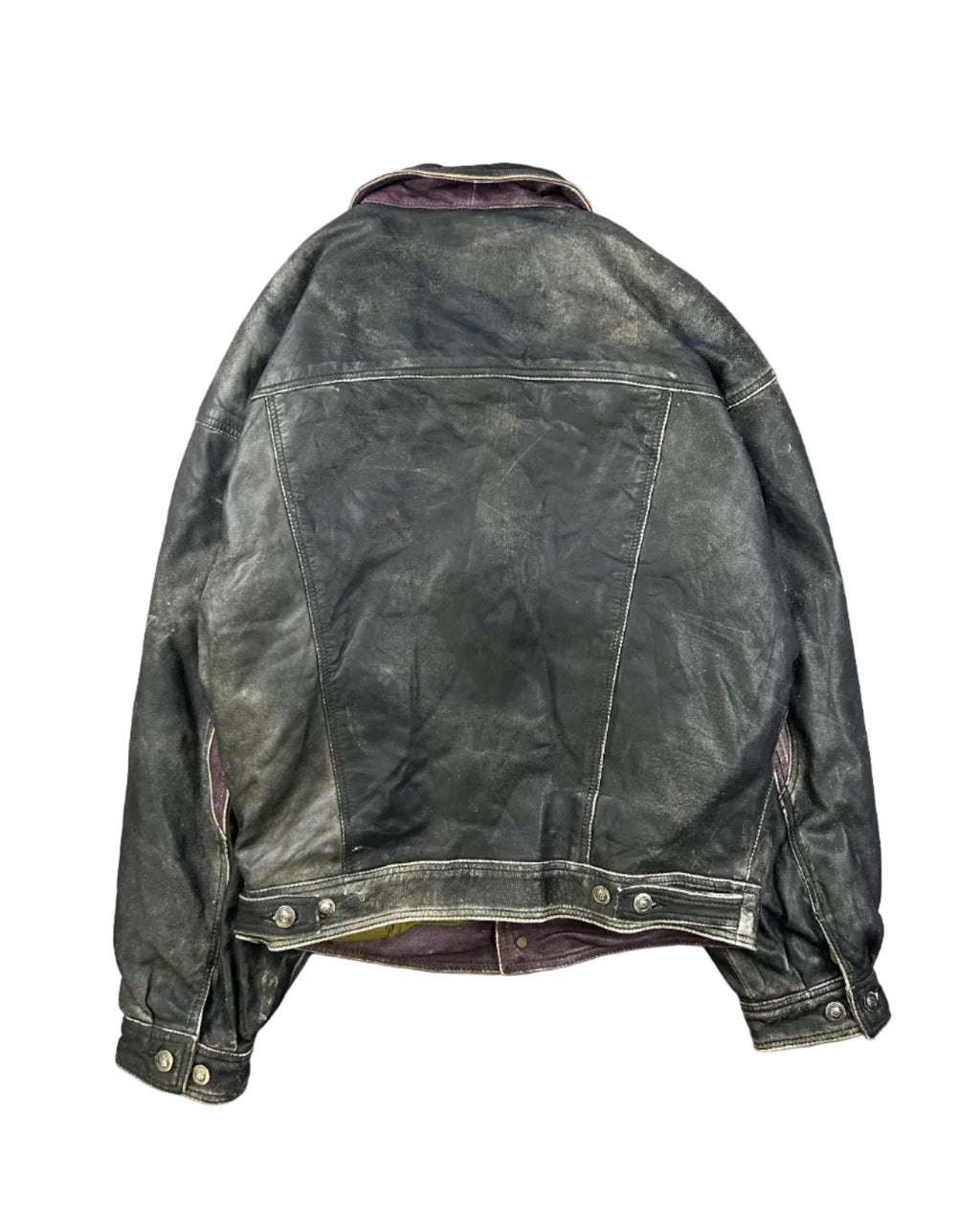 AMERICAN BASICS DISTRESSED LEAHTER FLIGHT JACKET