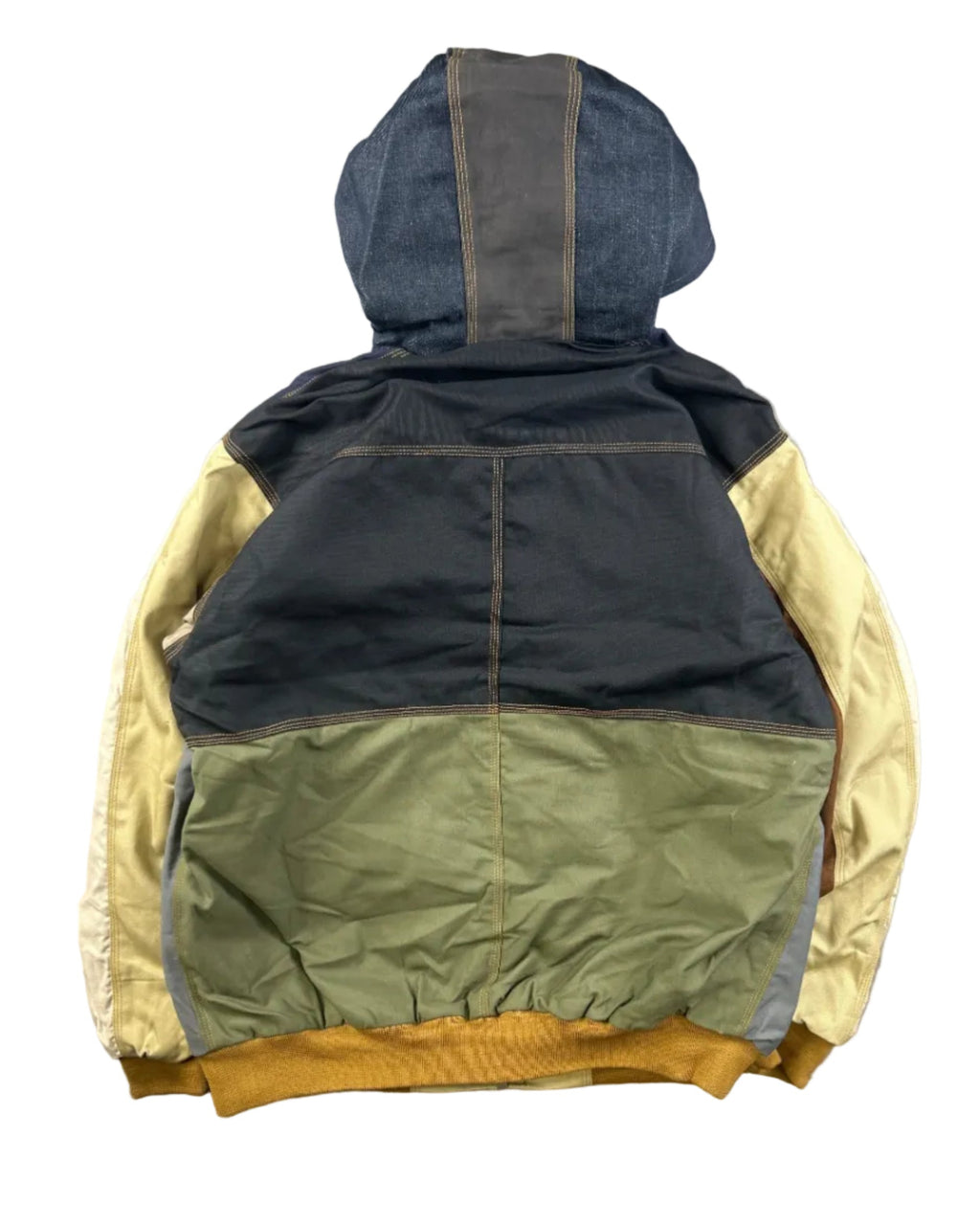 Carhartt reworked vintage jacket green – back view, size L