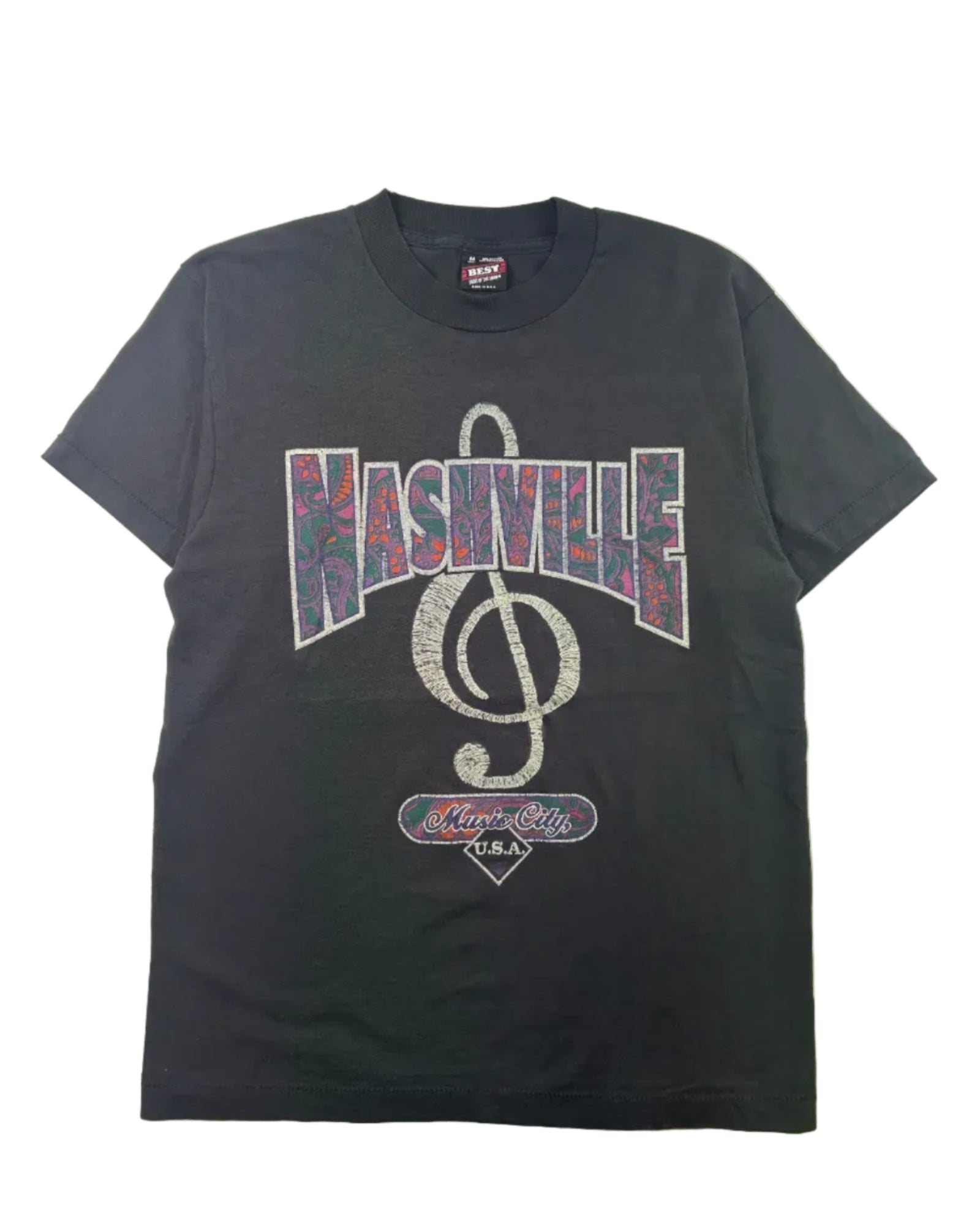 90s NASHVILLE MUSIC CITY SINGLE STITCH T-SHIRT