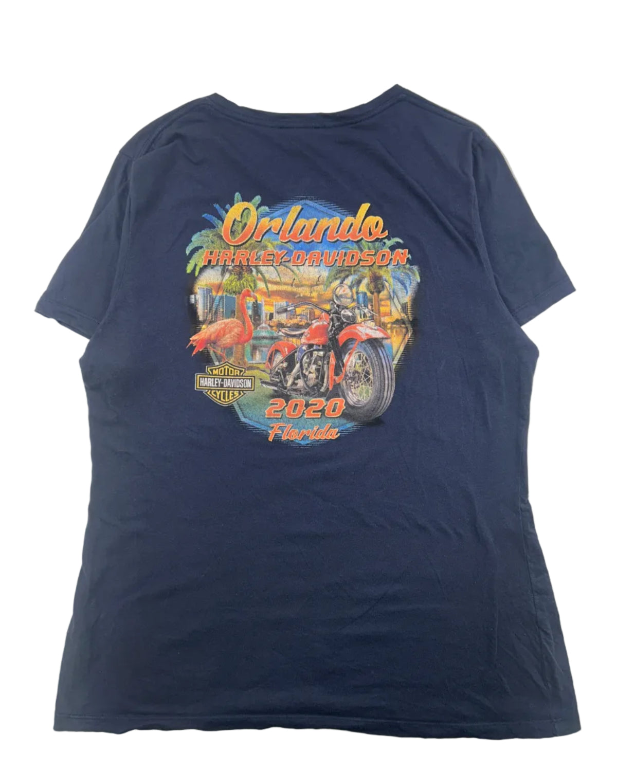 Harley Davidson Florida t-shirt back view 100% cotton