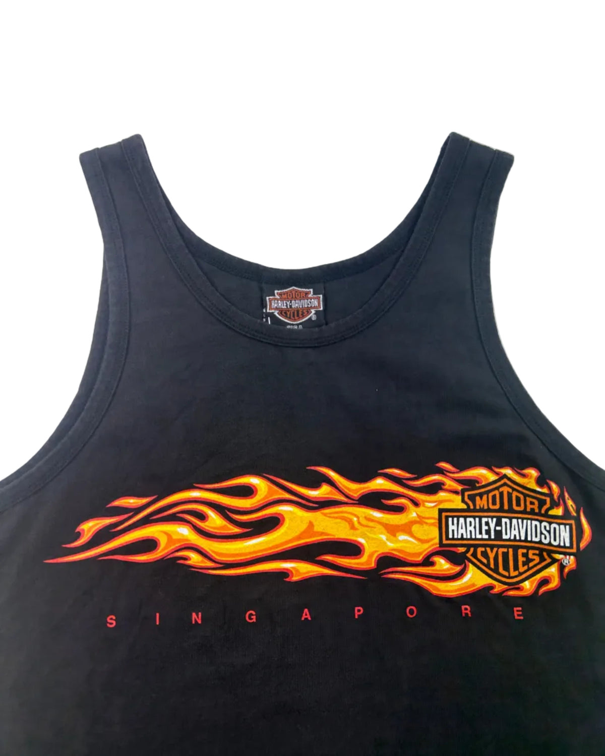 Harley Davidson Singapore tank top detail shot size S