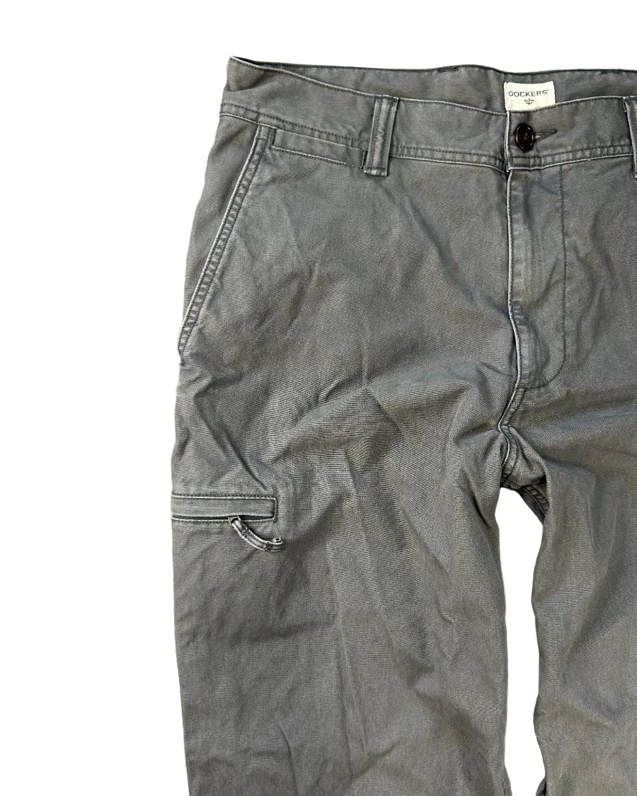 Vintage Dockers classic fit cargo-housut vetoketjutasku lähikuva, koko W34 L36