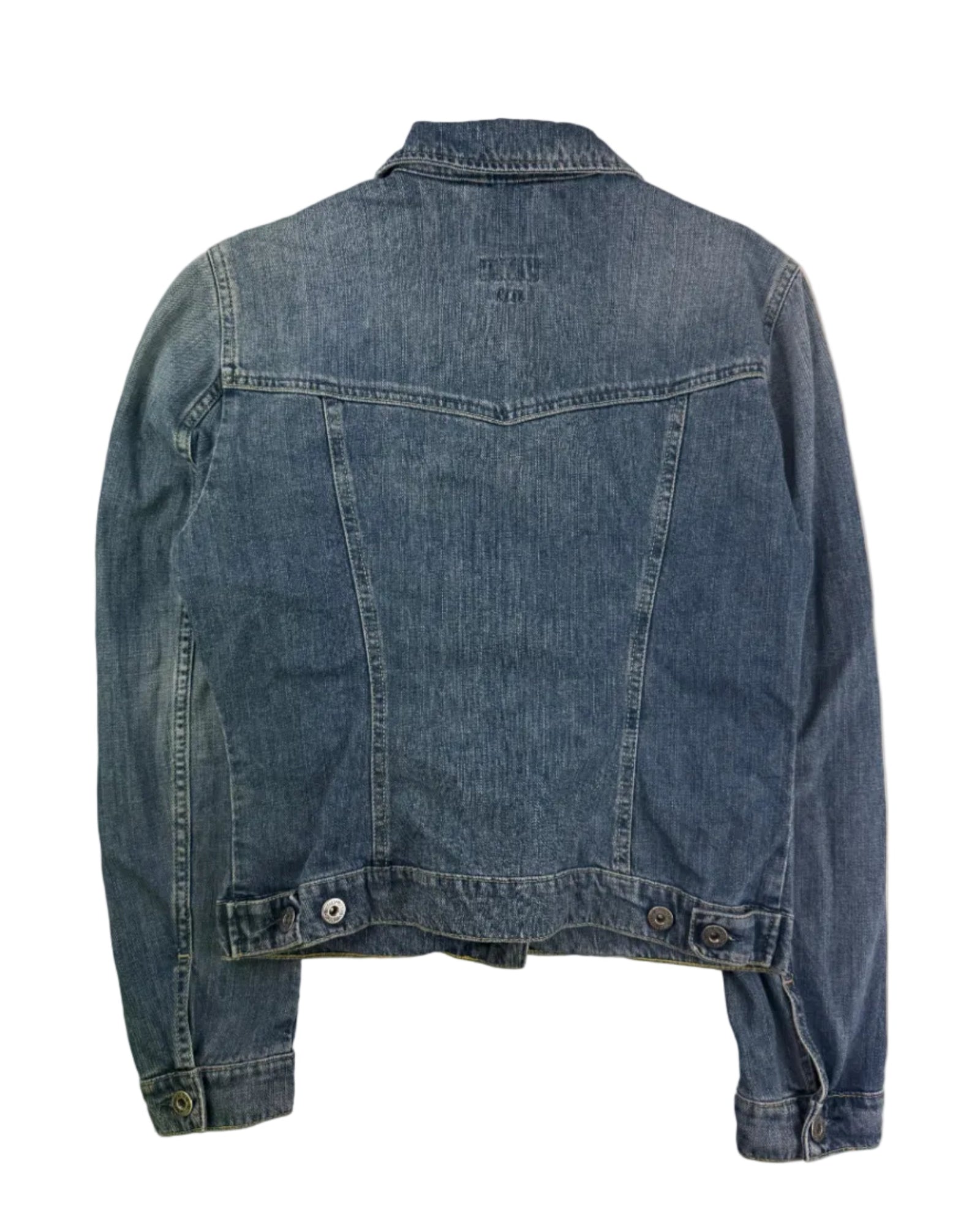 Vintage Mustang Jeans denim jacket – back view, size S