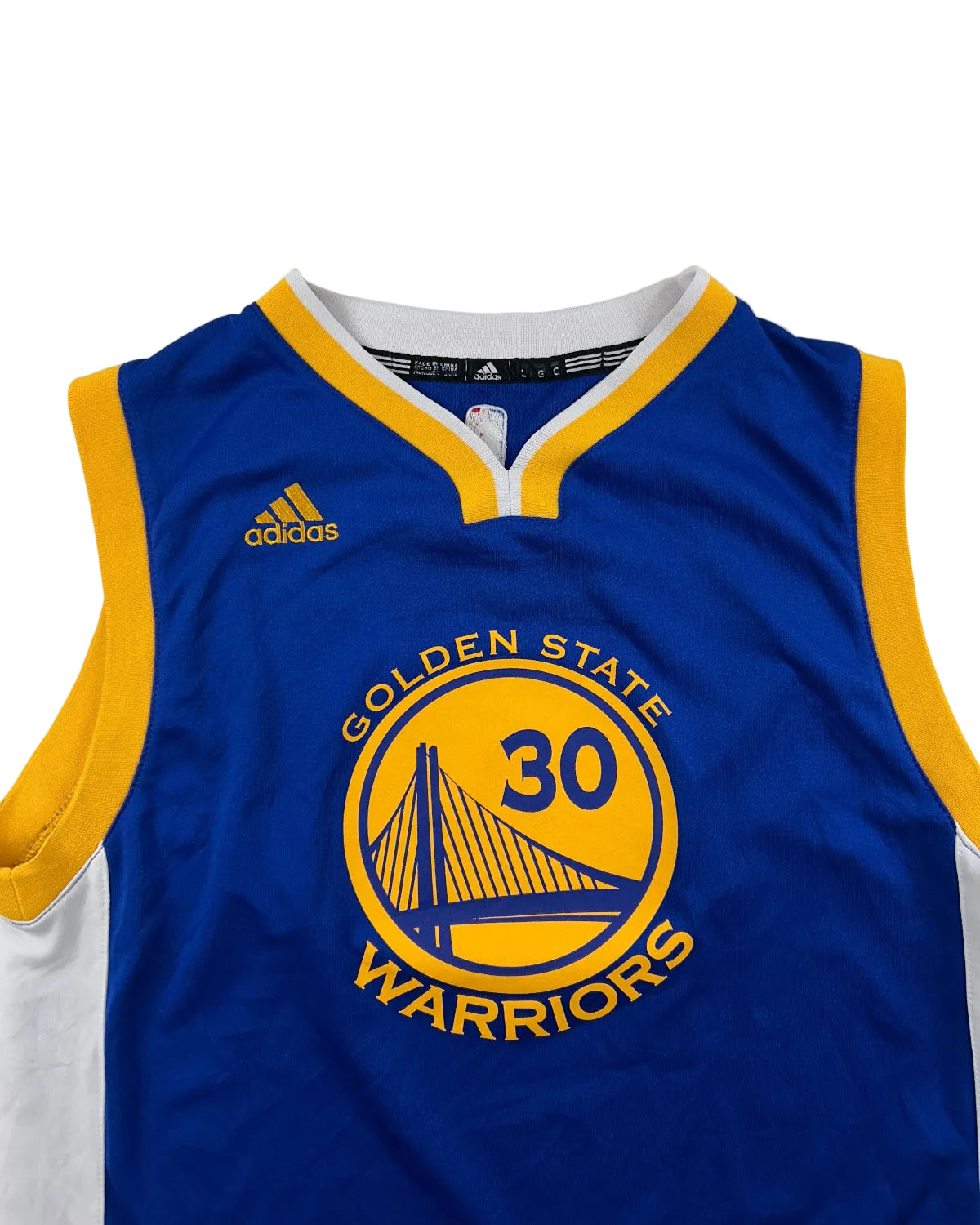 Vintage Adidas Stephen Curry #30 NBA jersey – front detail, size L