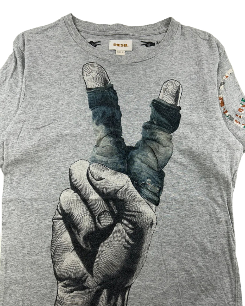 Vintage Diesel T-Lancer-R finger jeans grafiikka lähikuva, koko S