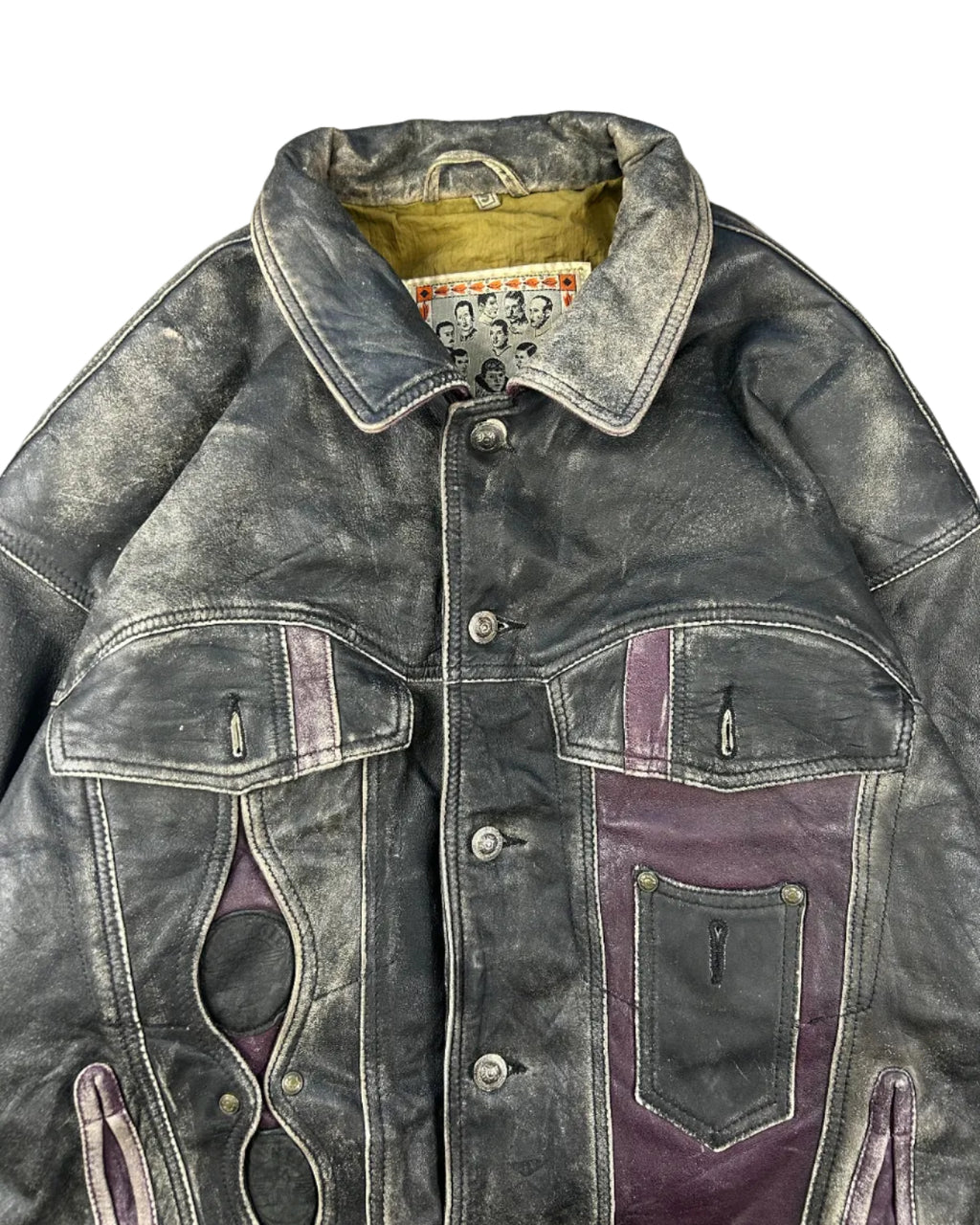 AMERICAN BASICS DISTRESSED LEAHTER FLIGHT JACKET