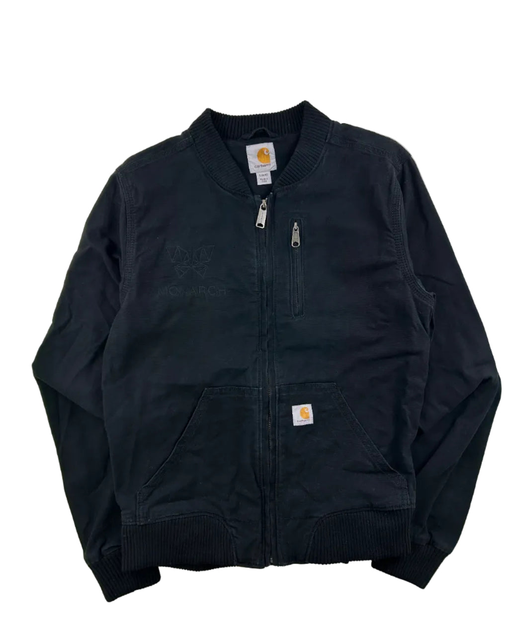 Vintage Carhartt Monarch workwear-takki edestä, koko S