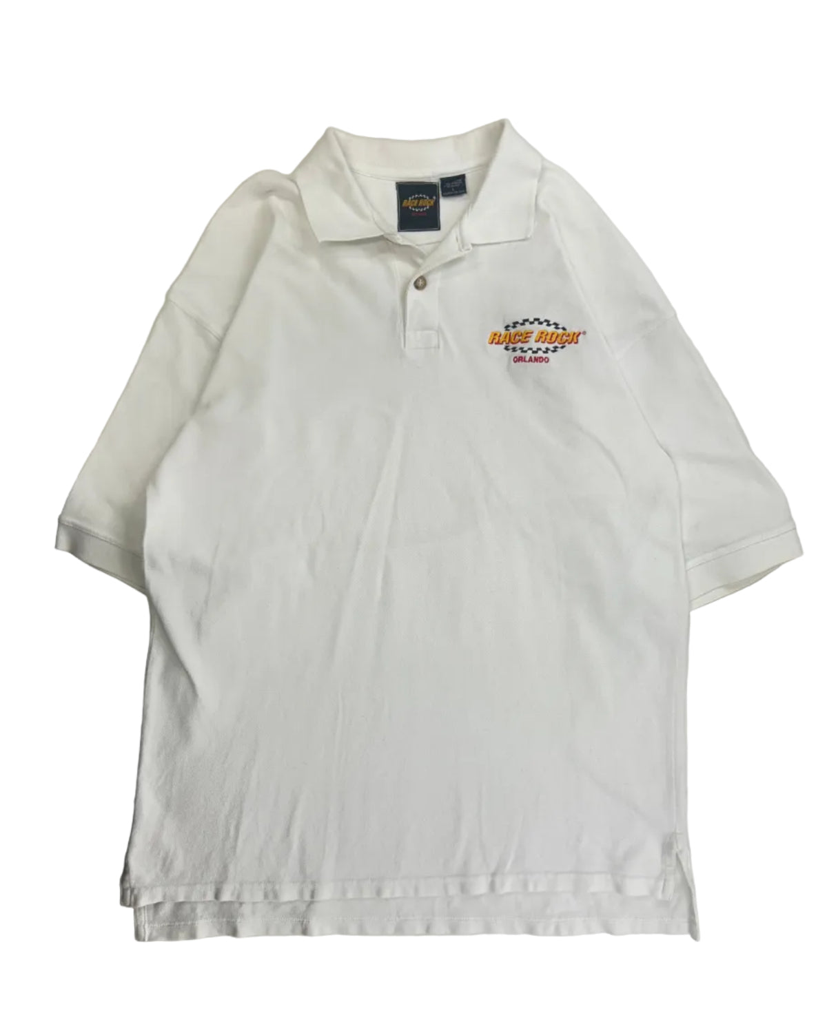 Race Rock Orlando vintage polo shirt front view size L