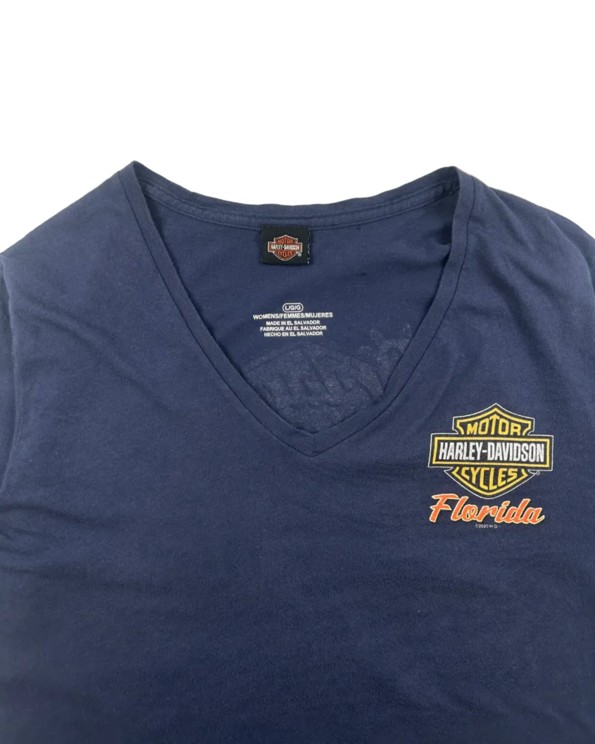 Harley Davidson Florida t-shirt detail shot front