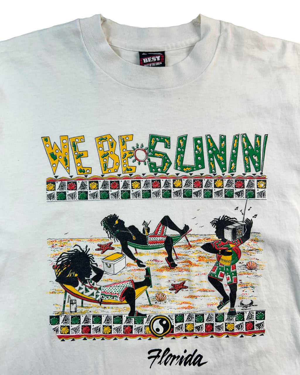 90s VINTAGE FLORIDA BEACH GRAPHIC SINGLE STITCH T-SHIRT