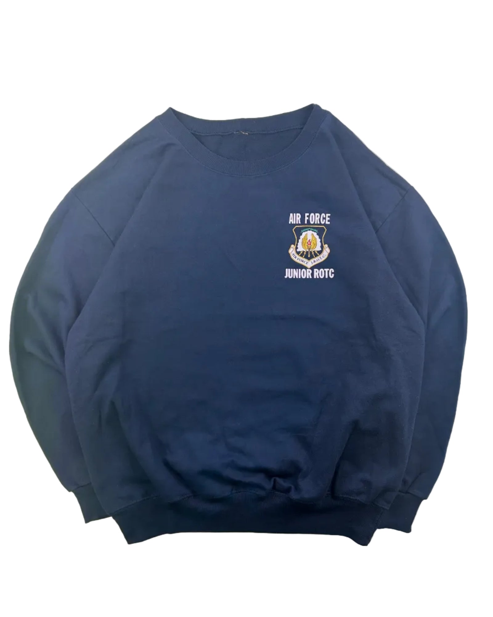Vintage 90s Air Force Junior ROTC navy sweatshirt front