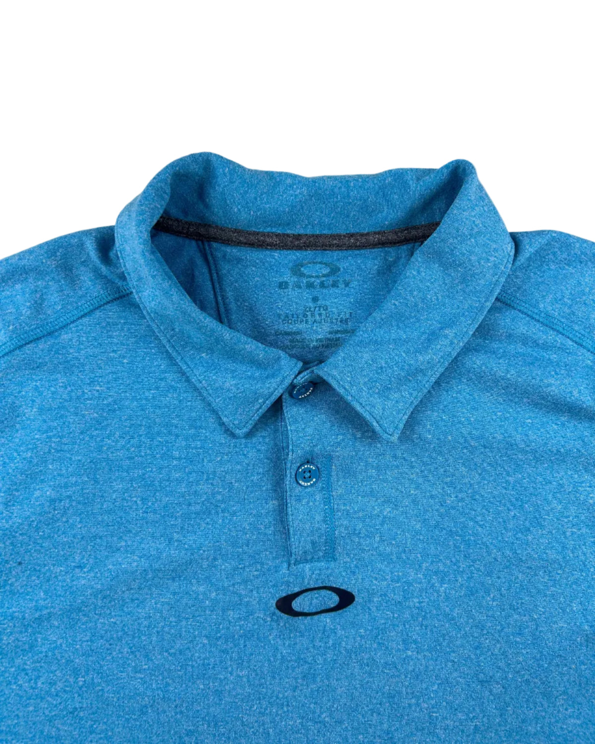 Vintage Oakley Performance polo – front detail, size XL