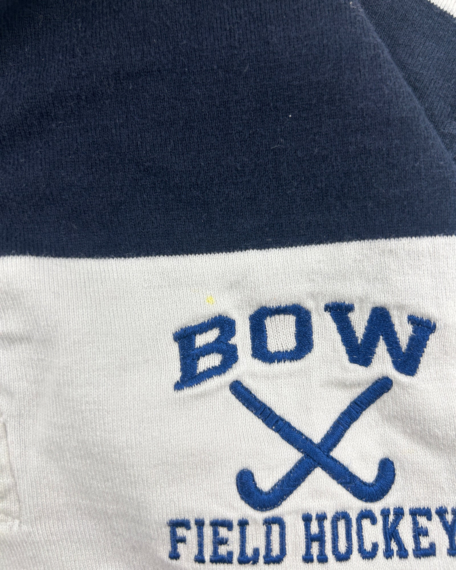 CHARLES RIVER APPAREL VINTAGE BOW FIELD HOCKEY RUGBY SHIRT