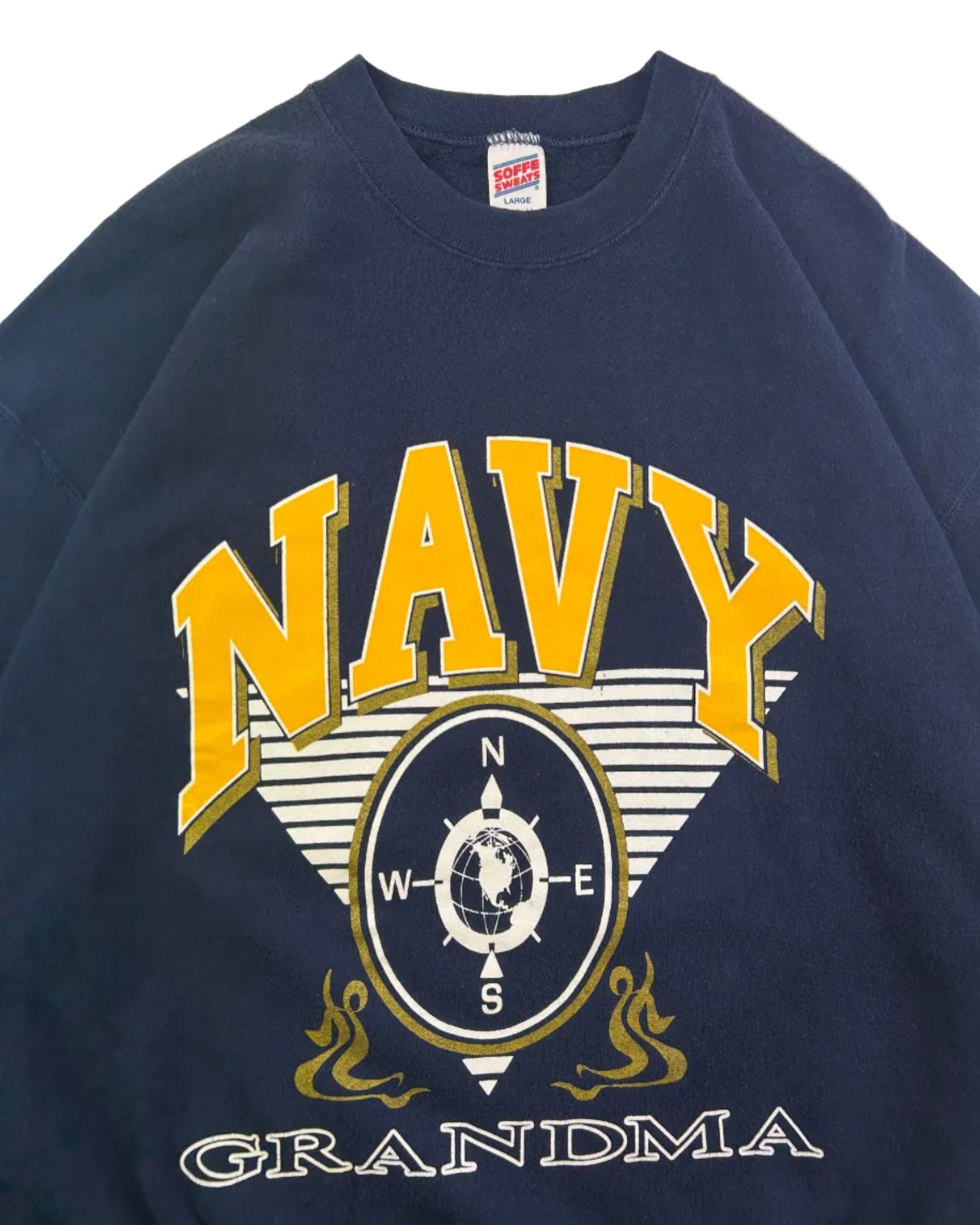 VINTAGE 90s U.S. NAVY GRANDMA CREWNECK SWEATSHIRT