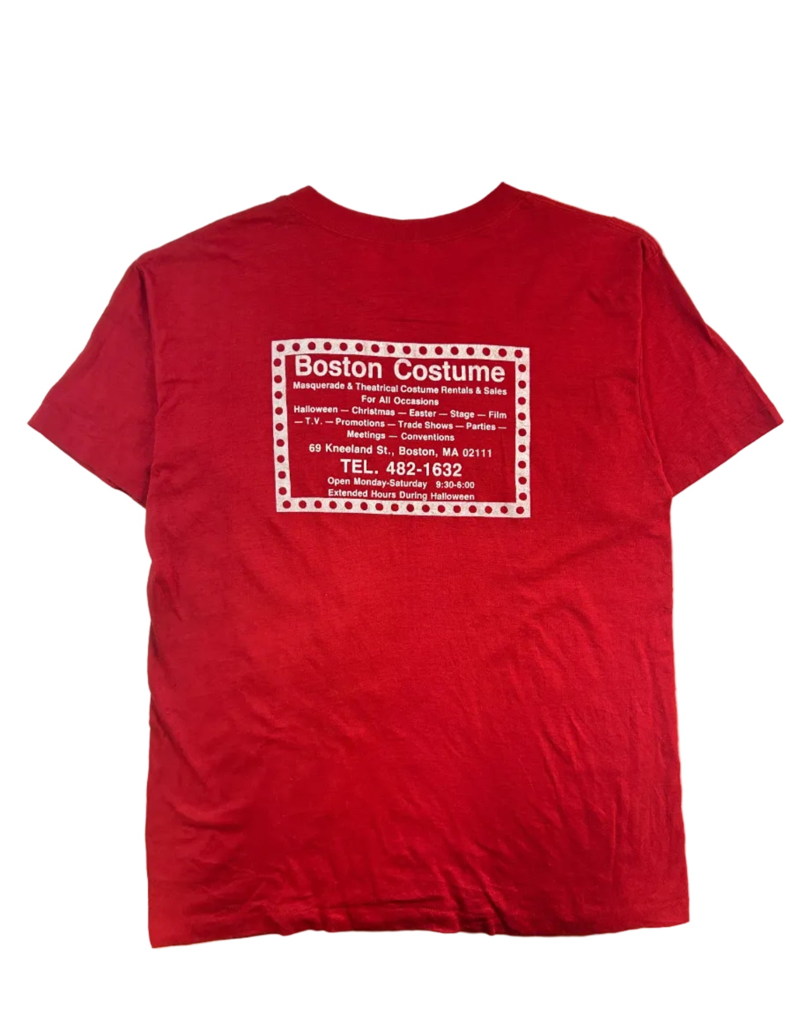 VINTAGE 80s BOSTON COSTUME SINGLE STITCH T-SHIRT