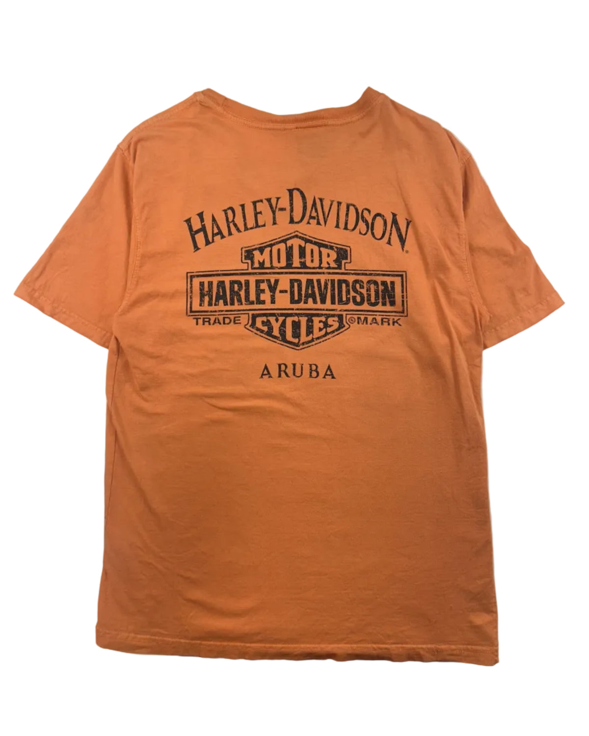 Harley Davidson Aruba vintage t-shirt back view 100% cotton