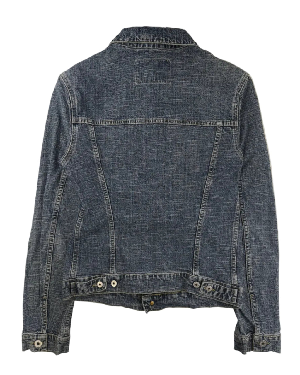 Vintage Denim Provider Met denim jacket – back view, size M