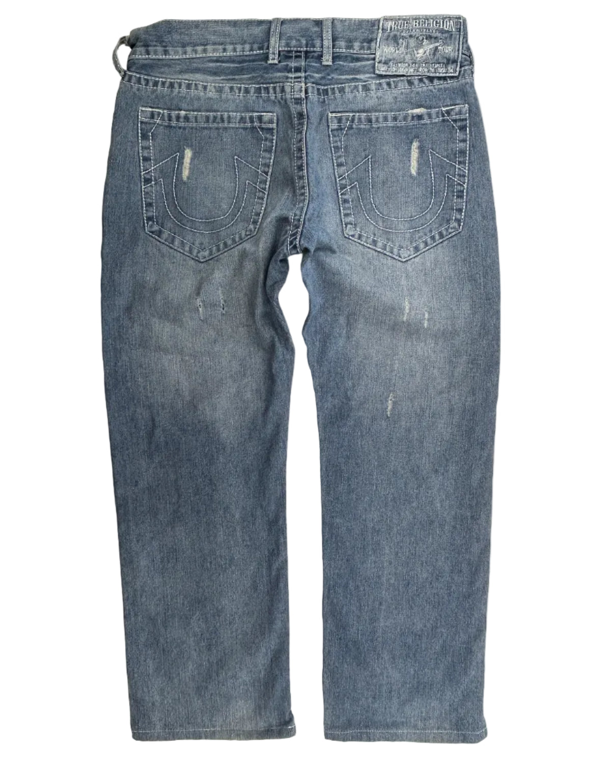 Vintage True Religion World Tour jeans – back view, size W36 L34