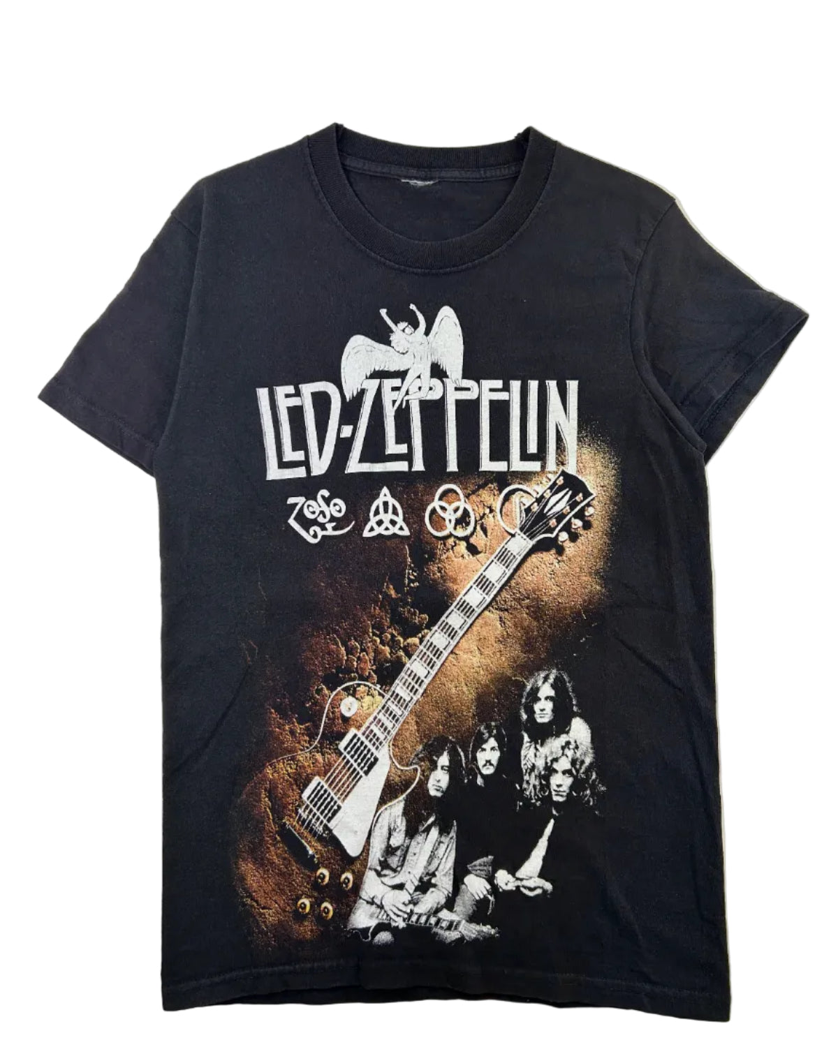 Vintage Led Zeppelin graafinen t-paita edestä, koko S