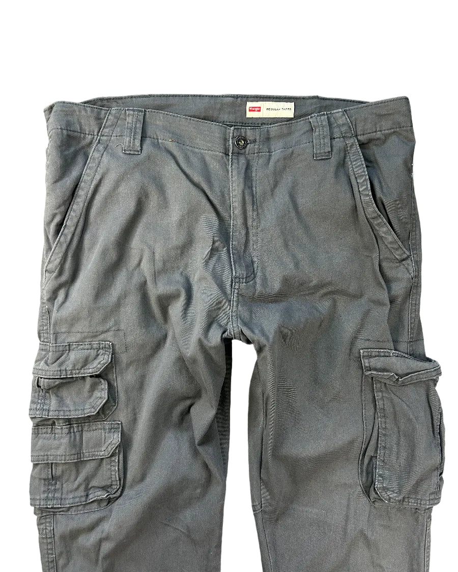 Vintage Wrangler regular taper cargo-housut tuplatasku lähikuva, koko W36 L32