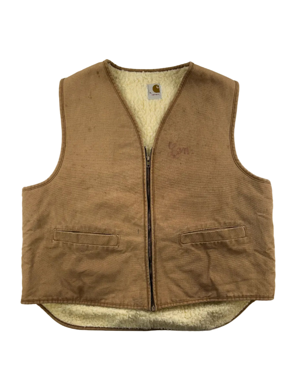 80s/90s VINTAGE CARHARTT SHERPA LINED WORK VEST
