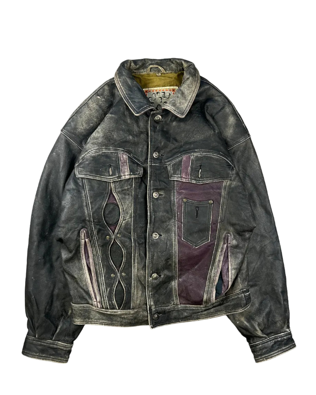 AMERICAN BASICS DISTRESSED LEAHTER FLIGHT JACKET