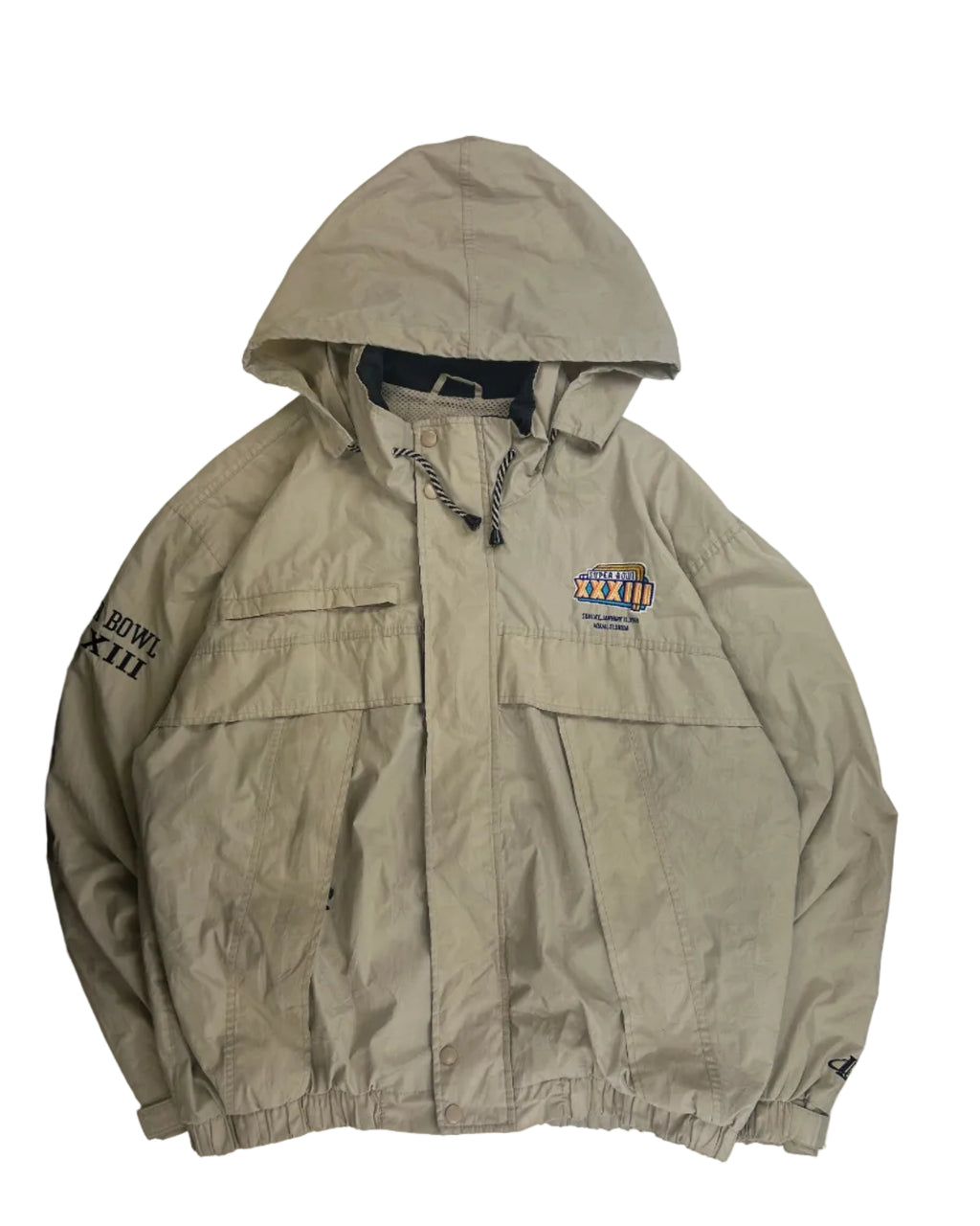 1999 NFL Experience Super Bowl XXXIII vintage windbreaker – front view