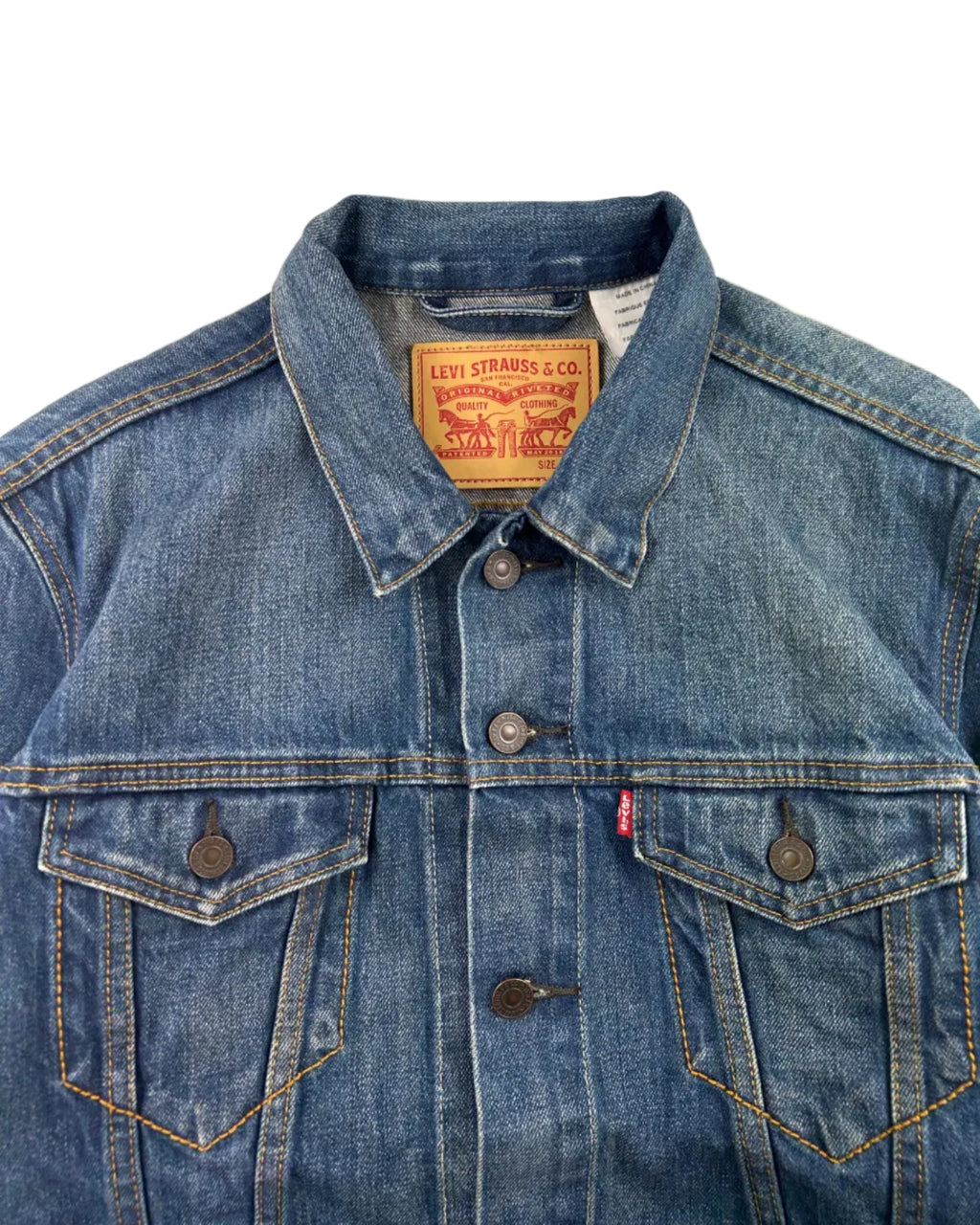 Vintage Levi's Trucker denim jacket detail