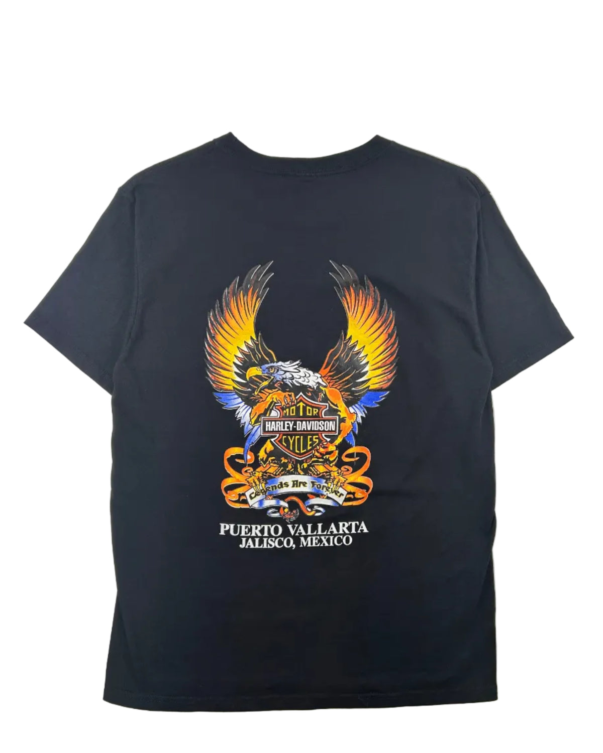 Harley Davidson Mexico t-shirt back view 100% cotton