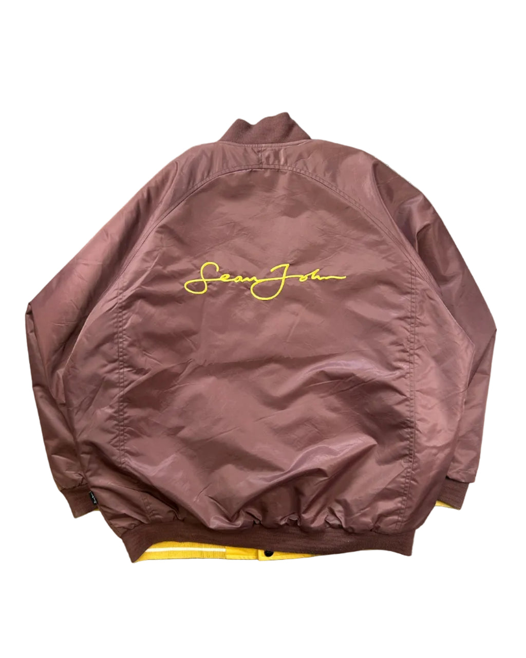 Vintage Sean John reversible bomber jacket yksityiskohta, koko XL