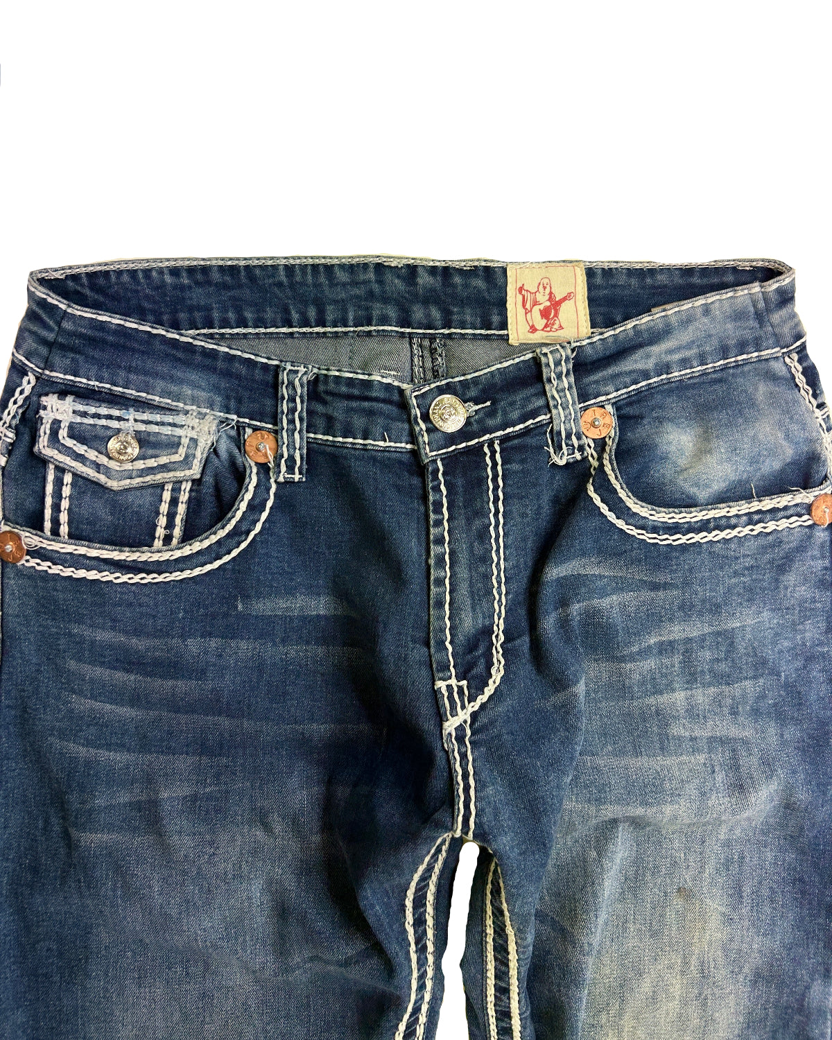 Vintage True Religion Billy Super T Jeans – front detail, size 31