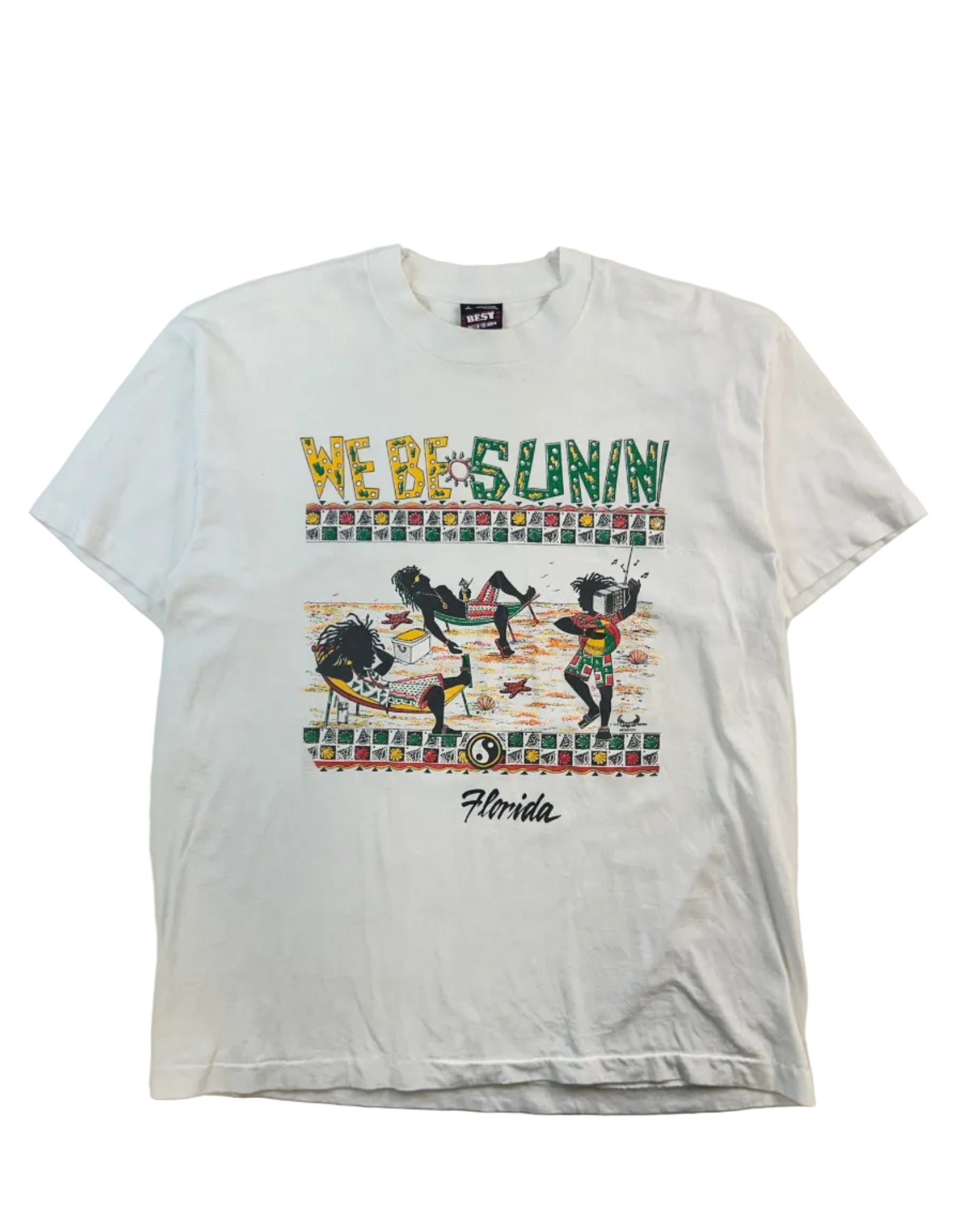 90s VINTAGE FLORIDA BEACH GRAPHIC SINGLE STITCH T-SHIRT