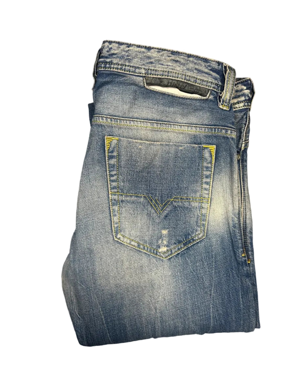 Diesel Safado straight leg fit side view vintage denim