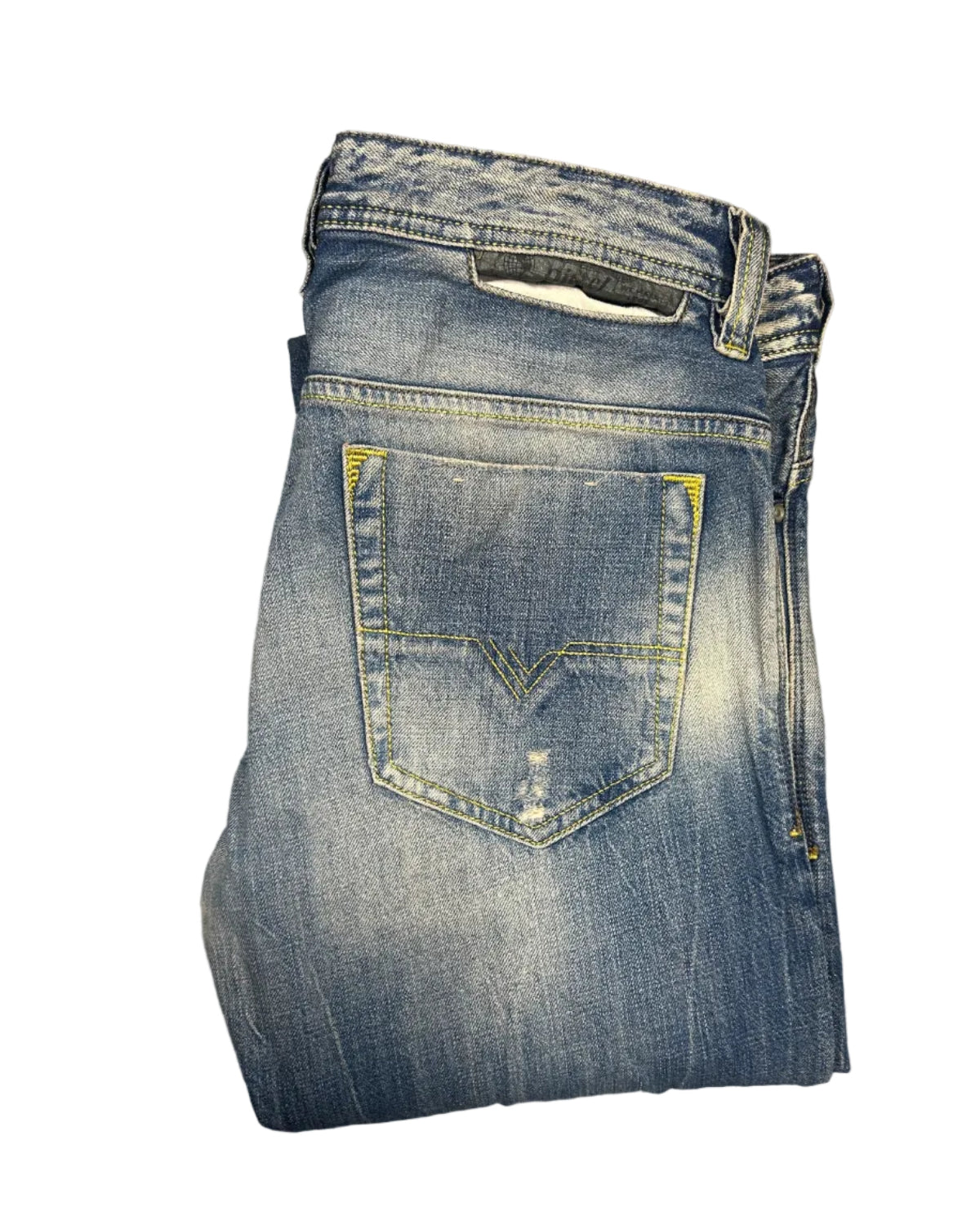 Diesel Safado straight leg fit side view vintage denim