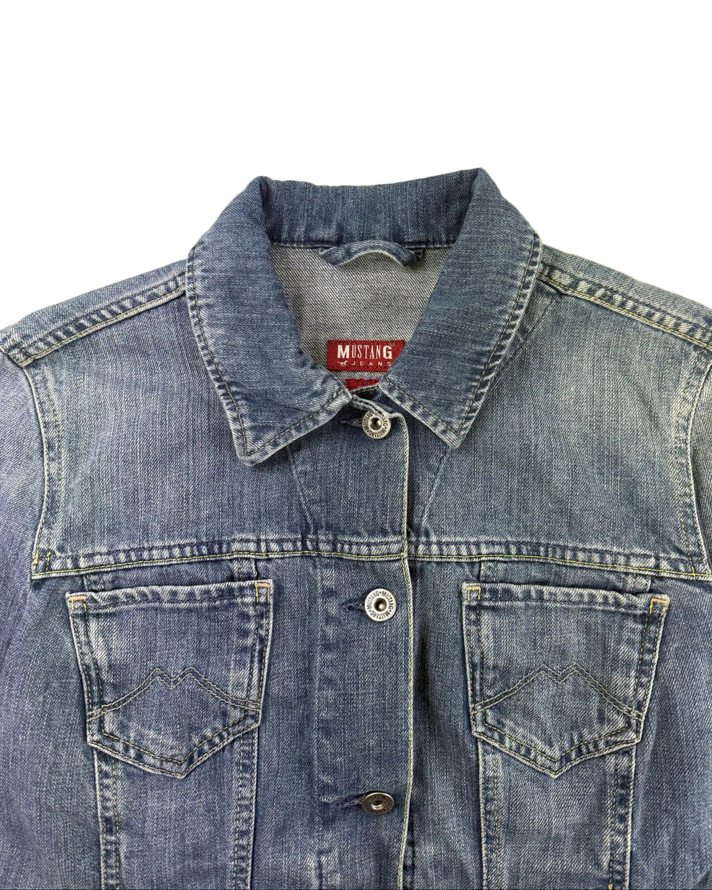 Vintage Mustang Jeans denim jacket – detail view, size S