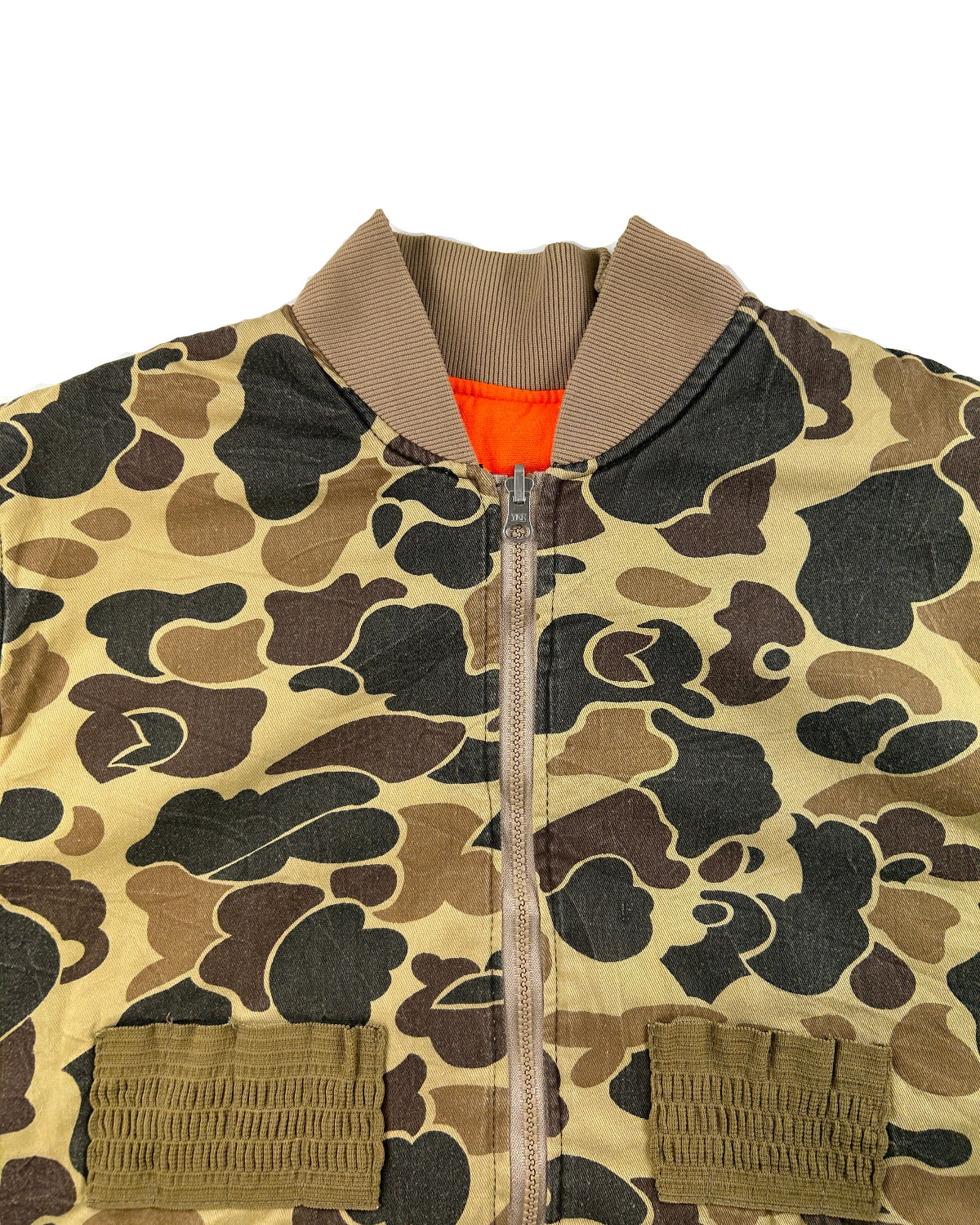 VINTAGE REVERSIBLE CAMO & BLAZE ORANGE VEST