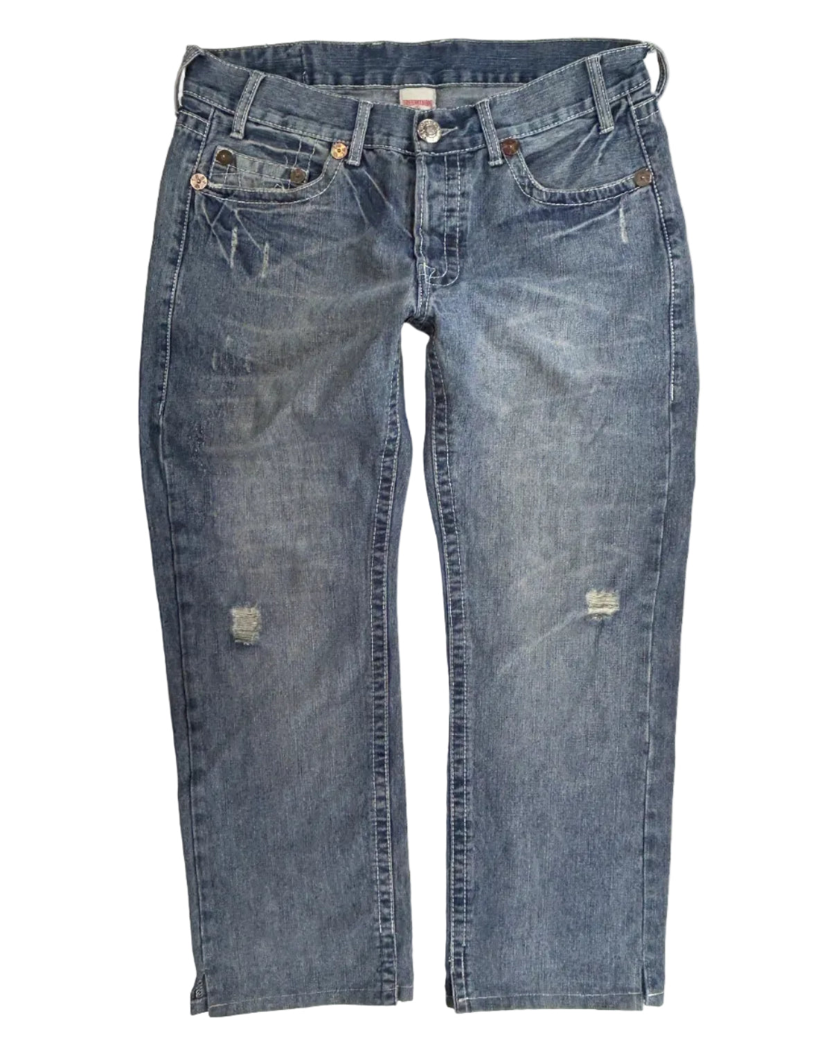 Vintage True Religion World Tour jeans – front view, size W36 L34