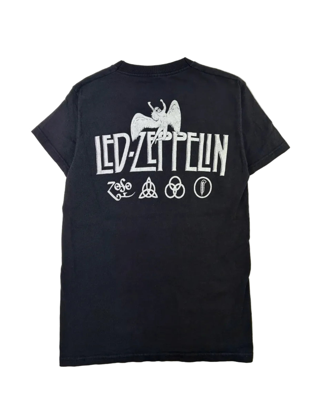Vintage Led Zeppelin graafinen t-paita takaa, koko S