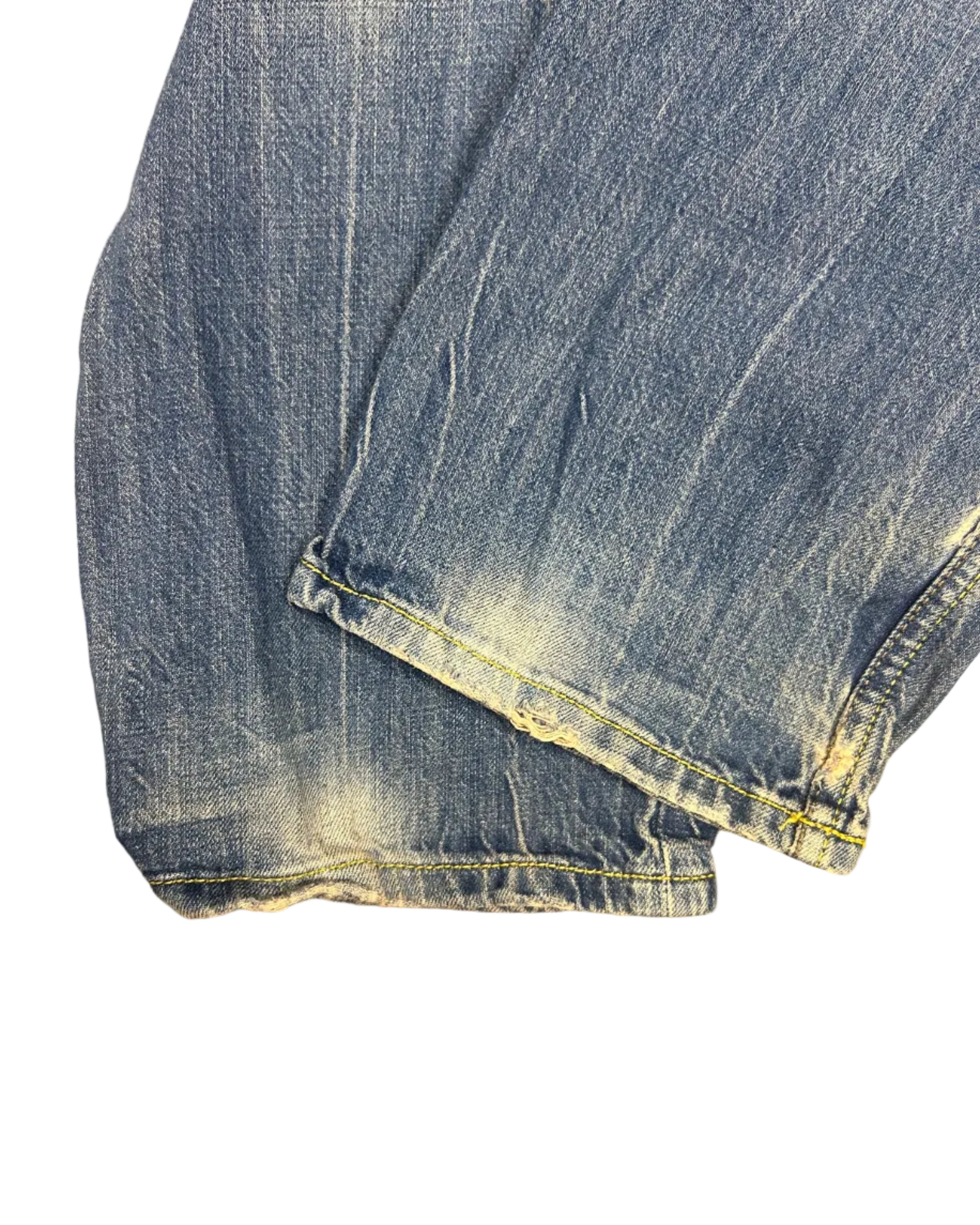 Diesel Safado jeans detail shot leather patch and stitching