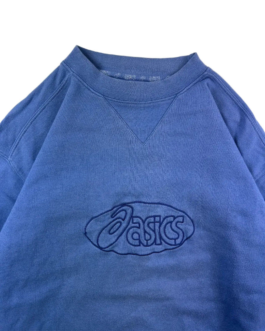 Vintage ASICS sweatshirt – front detail, size M