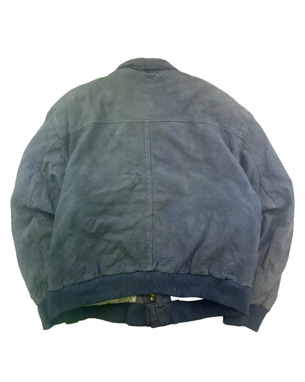 Vintage G-III Global Identity leather bomber jacket back