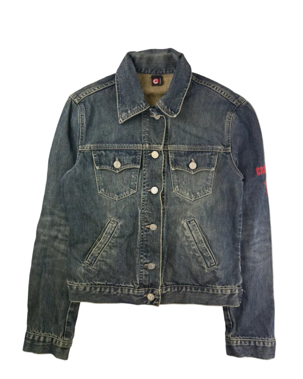 Vintage Casucci denim jacket – front view, fits size S