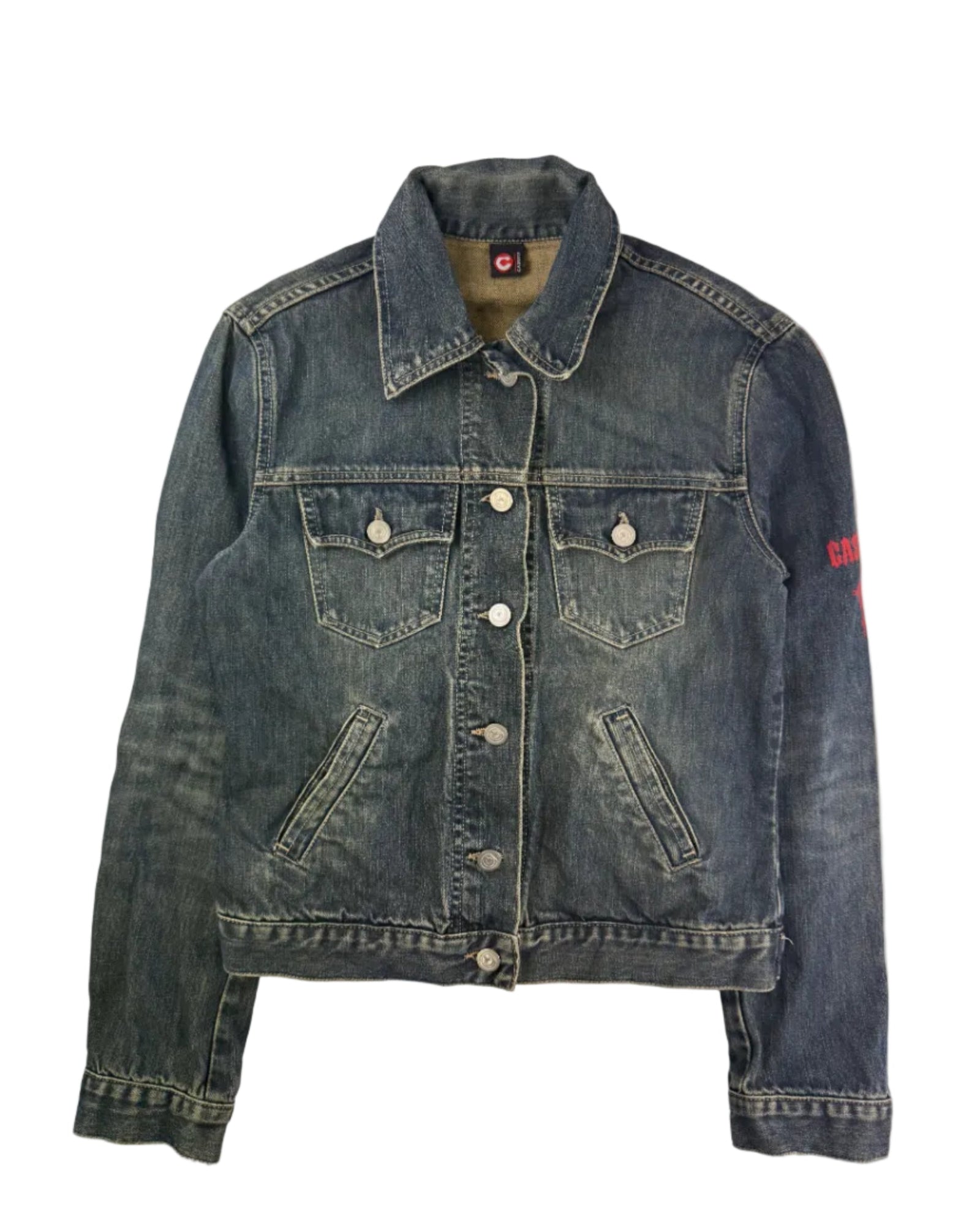 Vintage Casucci denim jacket – front view, fits size S