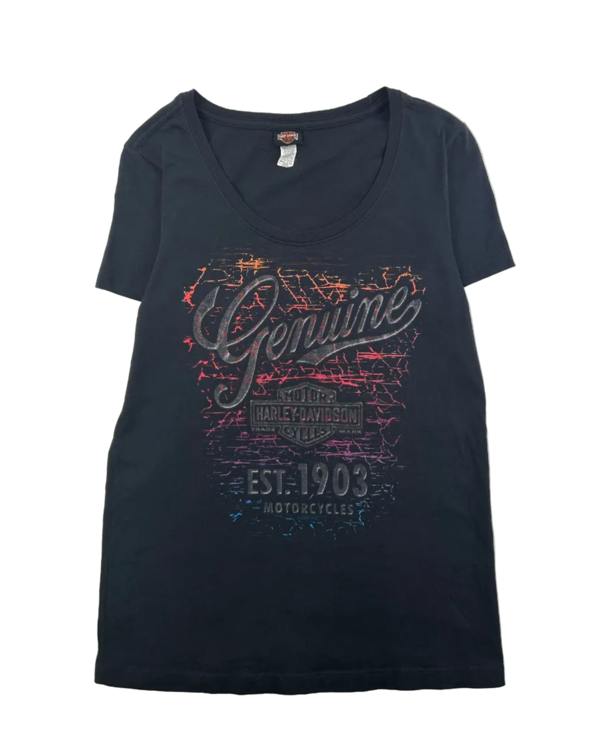 Harley Davidson vintage t-shirt front view women's M