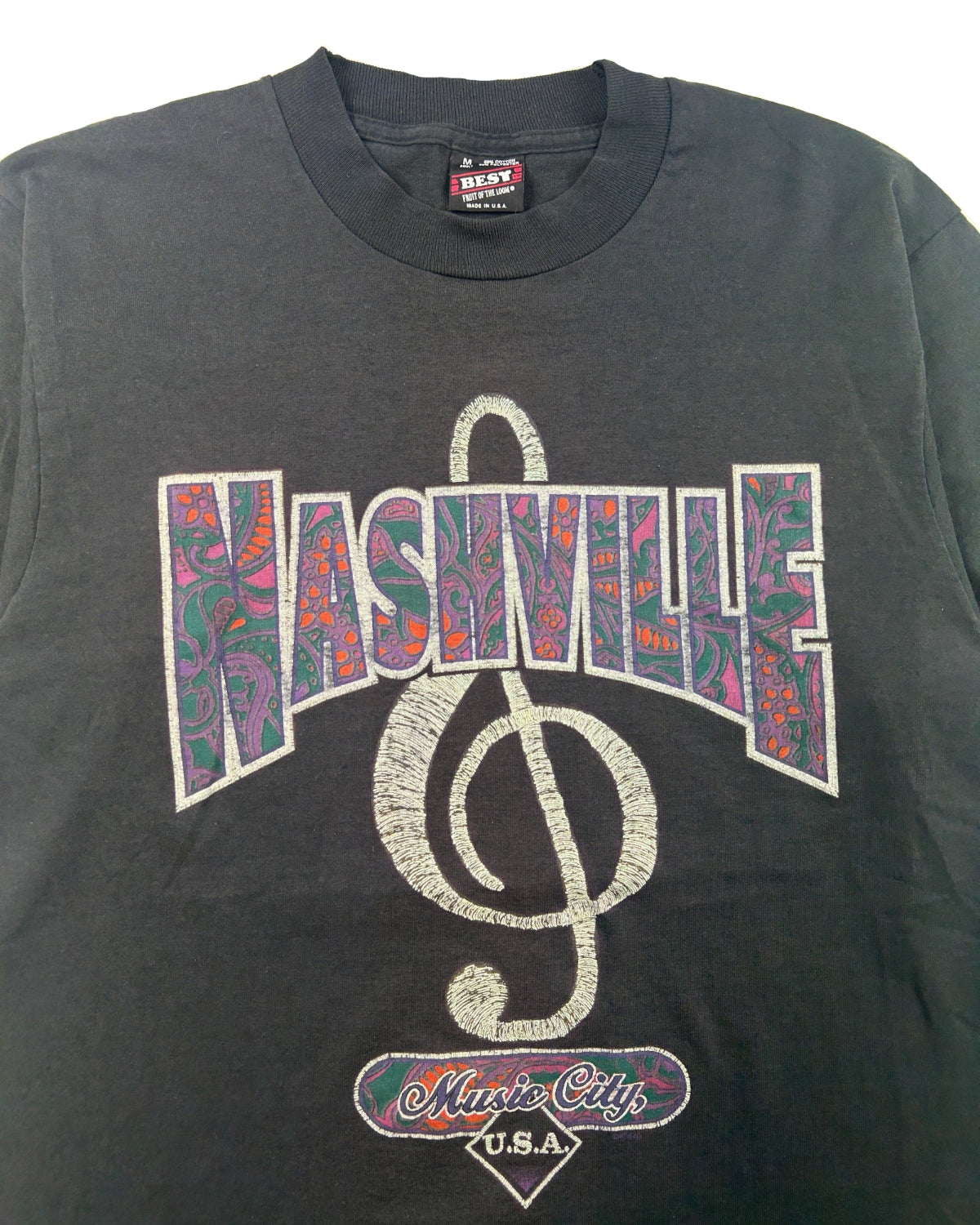 90s NASHVILLE MUSIC CITY SINGLE STITCH T-SHIRT